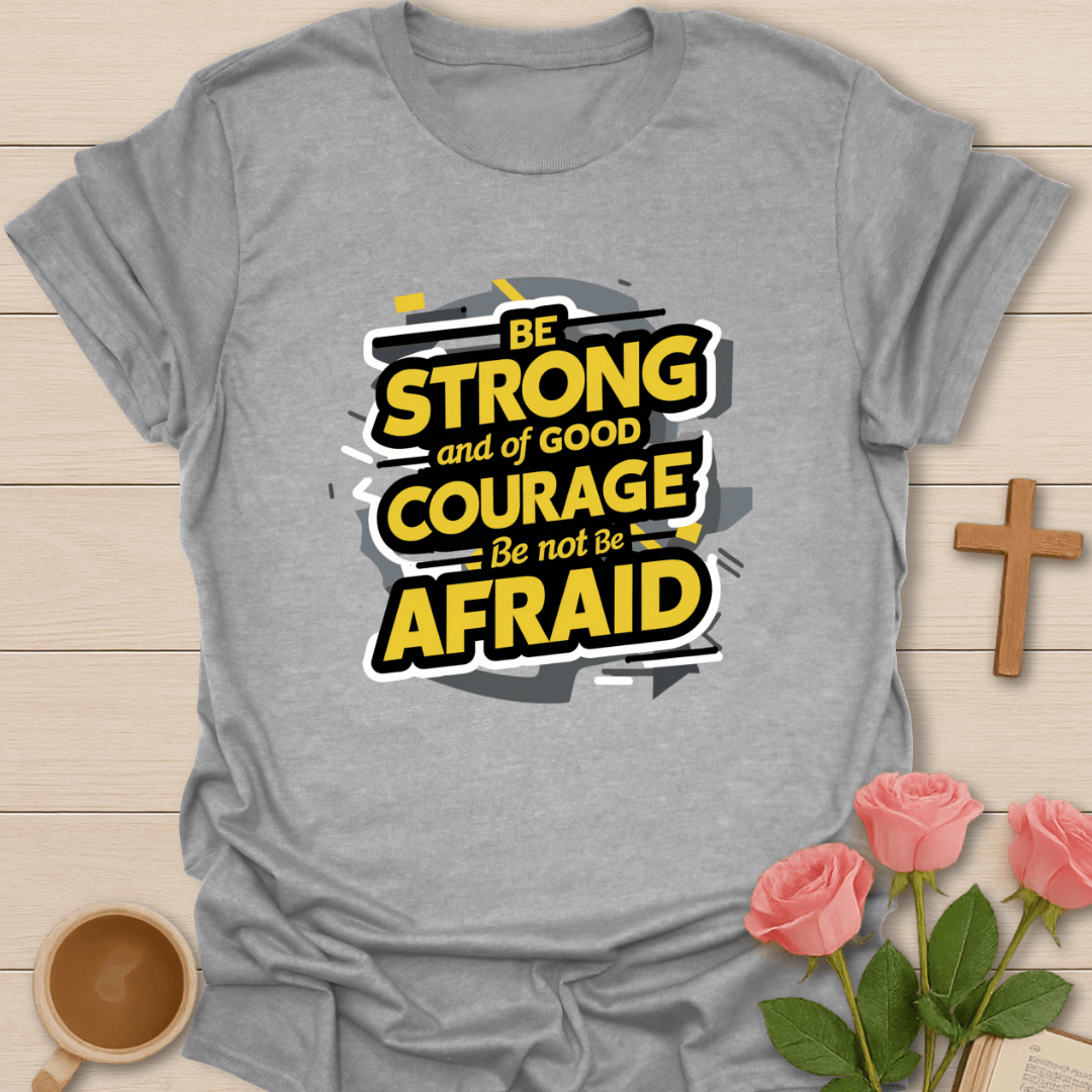 Strong Courage T-Shirt - Kozzy Co Sport Grey / S