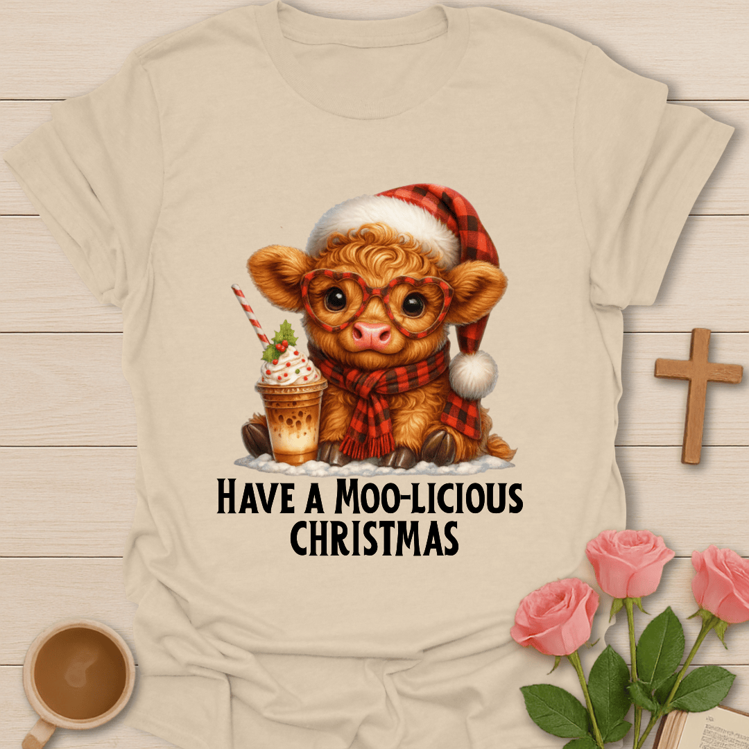 Moo-licious Christmas T-Shirt T-Shirt
