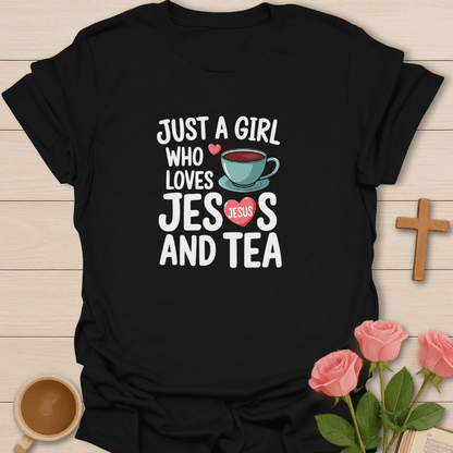 Loves Jesus And Tea T-Shirt