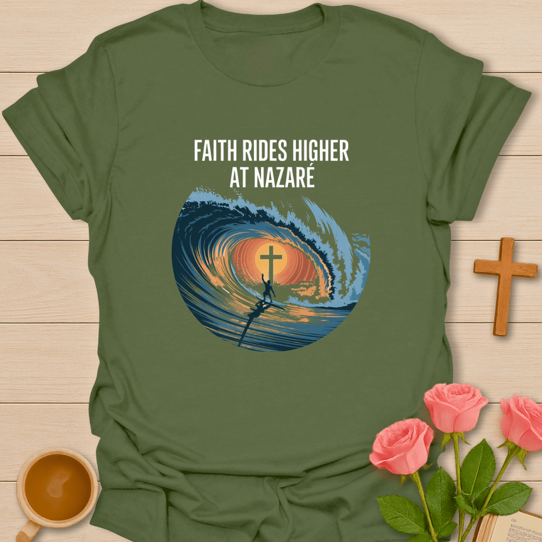 Faith Ride At Nazare T-Shirt T-Shirt