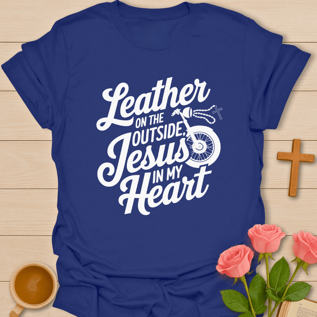 Jesus In My Heart Biker T-Shirt
