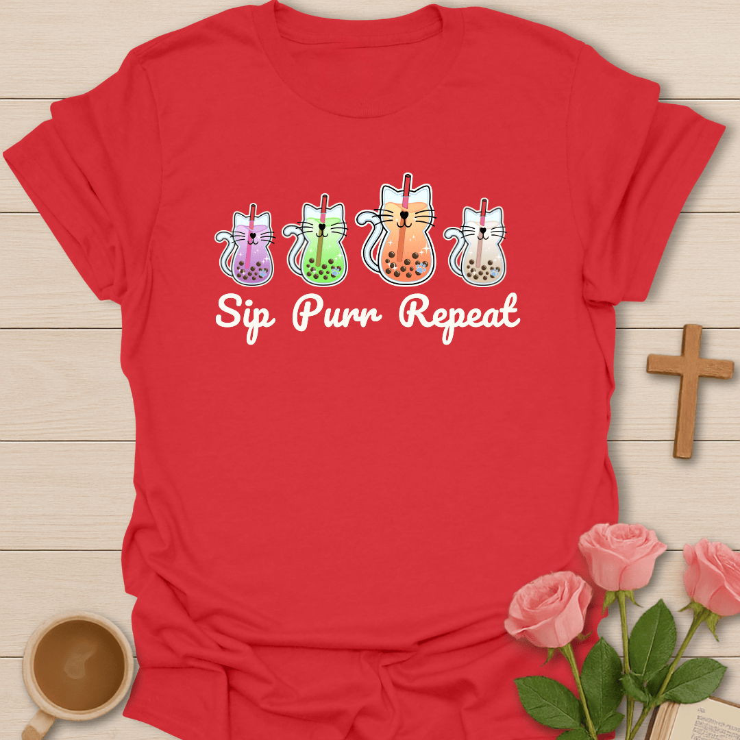Boba Cat Tea T-Shirt