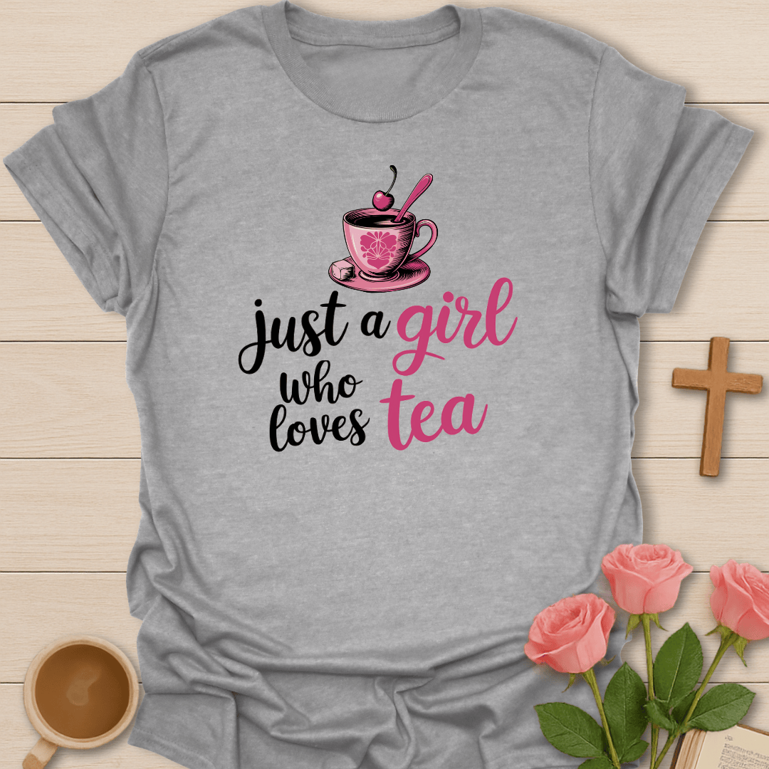 Girl Who Loves Tea T-Shirt T-Shirt