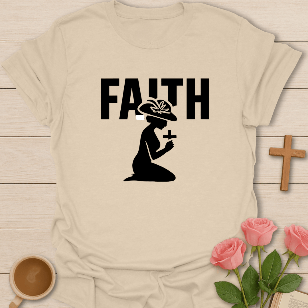 Praying Lady Faith T-Shirt T-Shirt