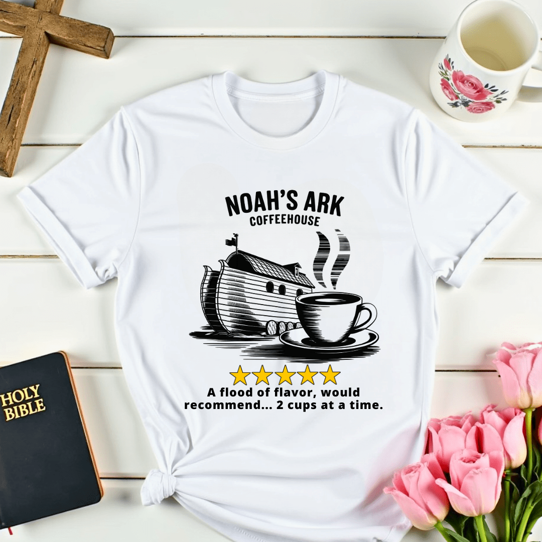 Noah's Ark Coffee House Five Stars Review T-Shirt