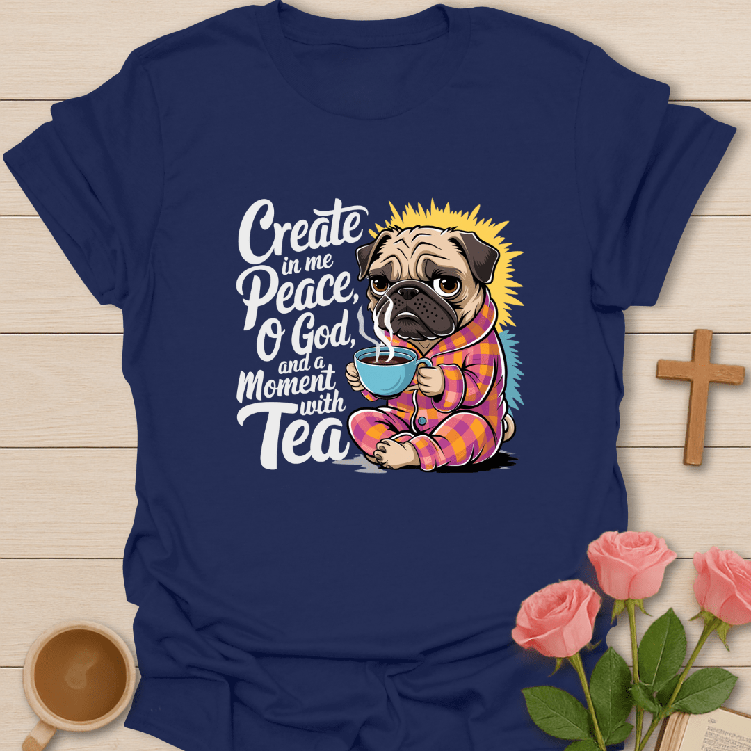 Peaceful Dog Tea T-Shirt T-Shirt