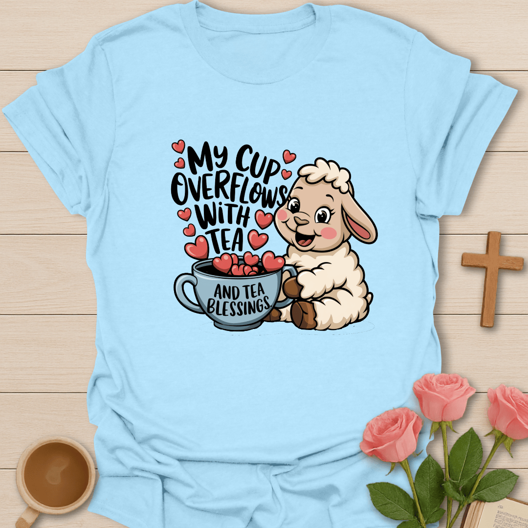 Lamb Tea Blessings T-Shirt T-Shirt