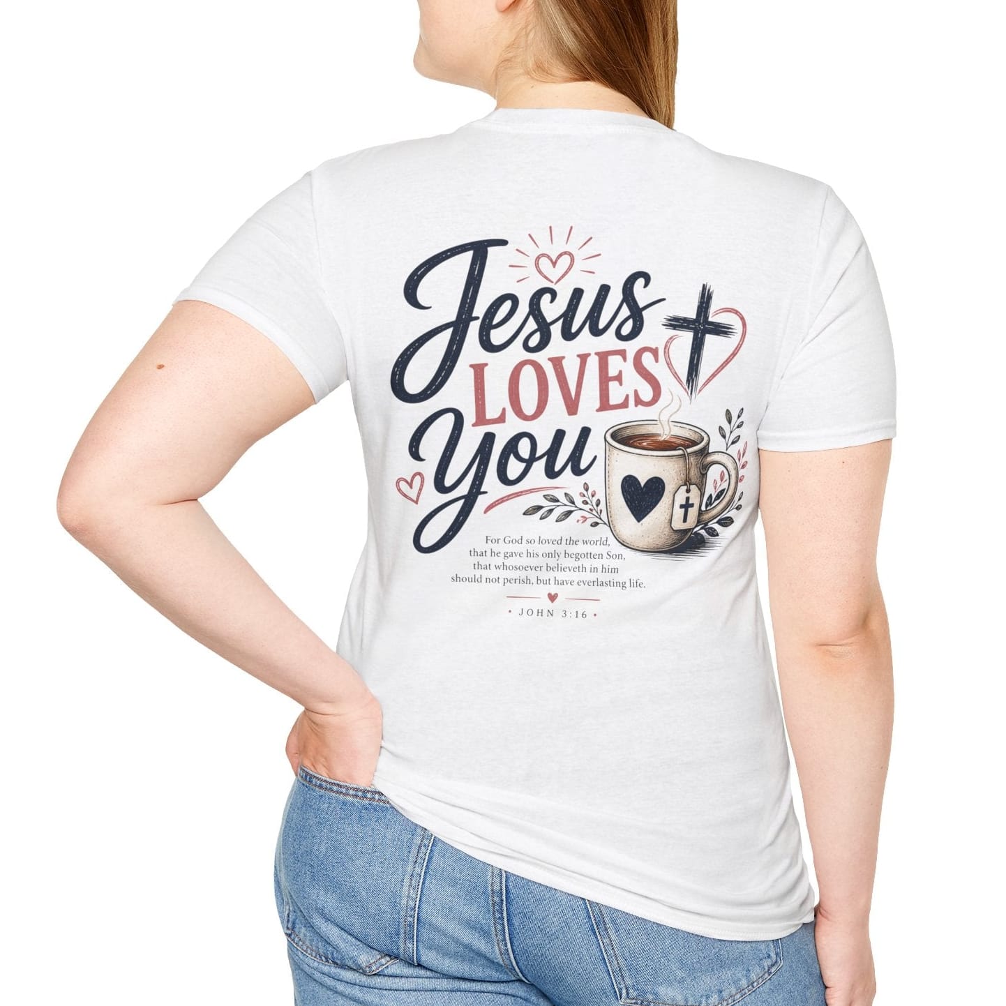Faithful Heart Christian T-Shirt - Back T-Shirt