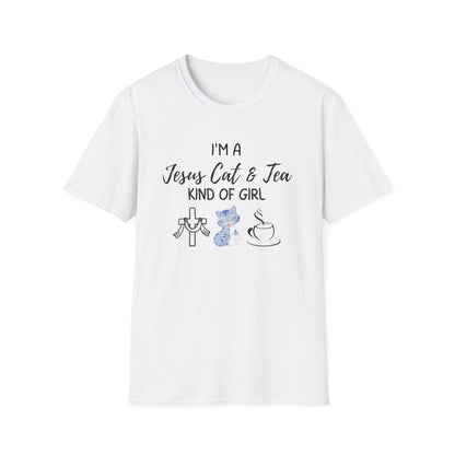 Jesus Cat & Tea Girl T-Shirt