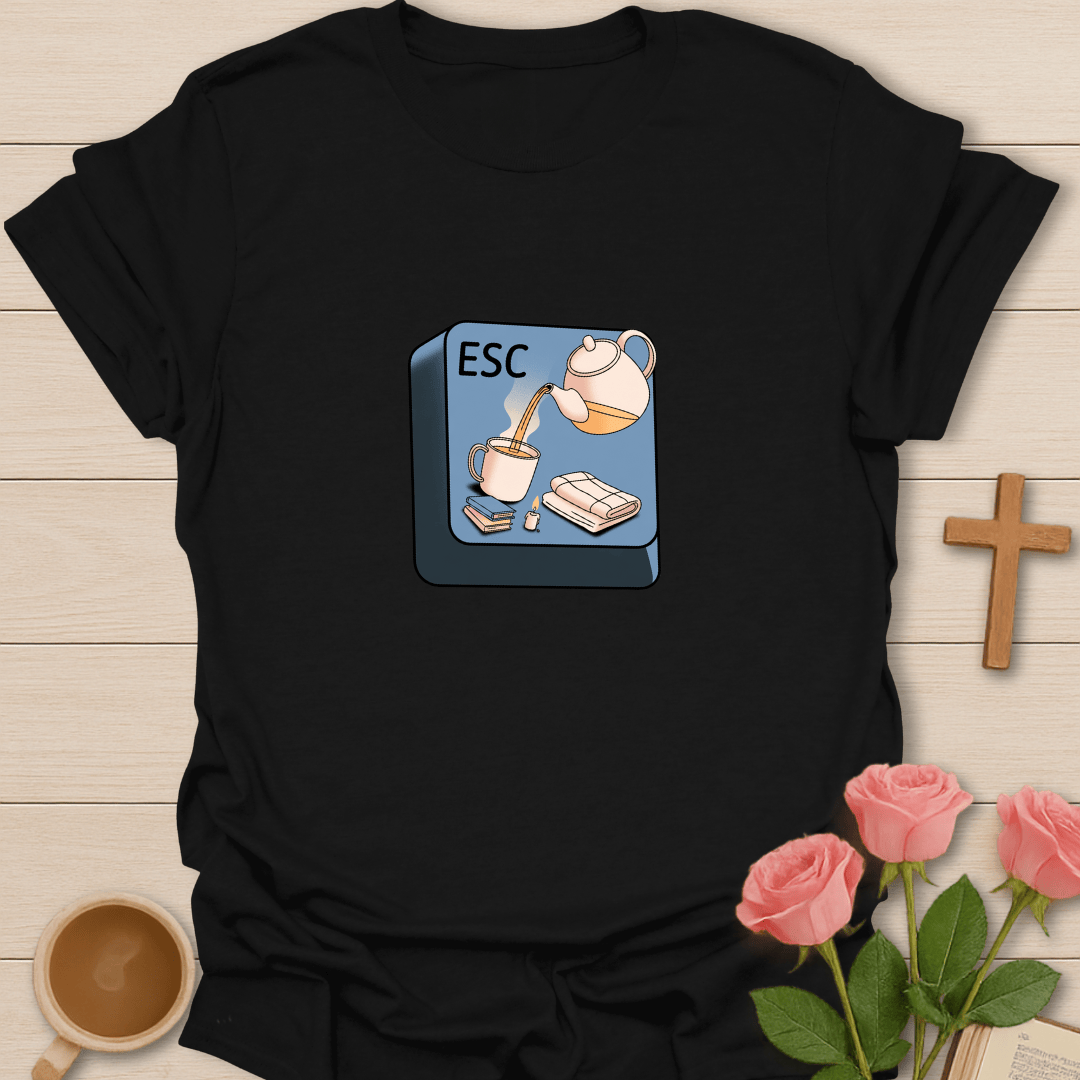 Esc Tea Button T-Shirt T-Shirt