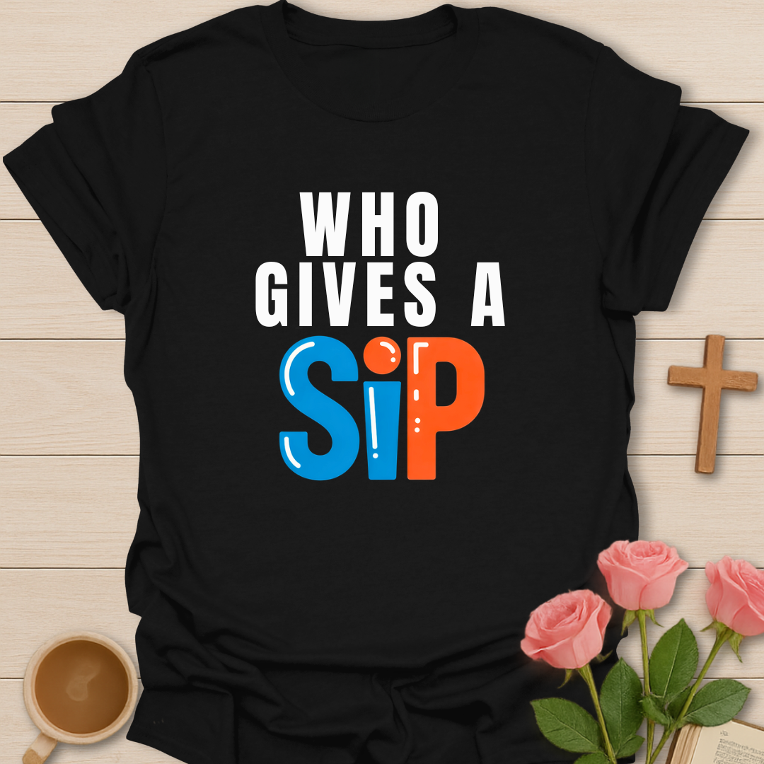 Who Gives A Sip T-Shirt