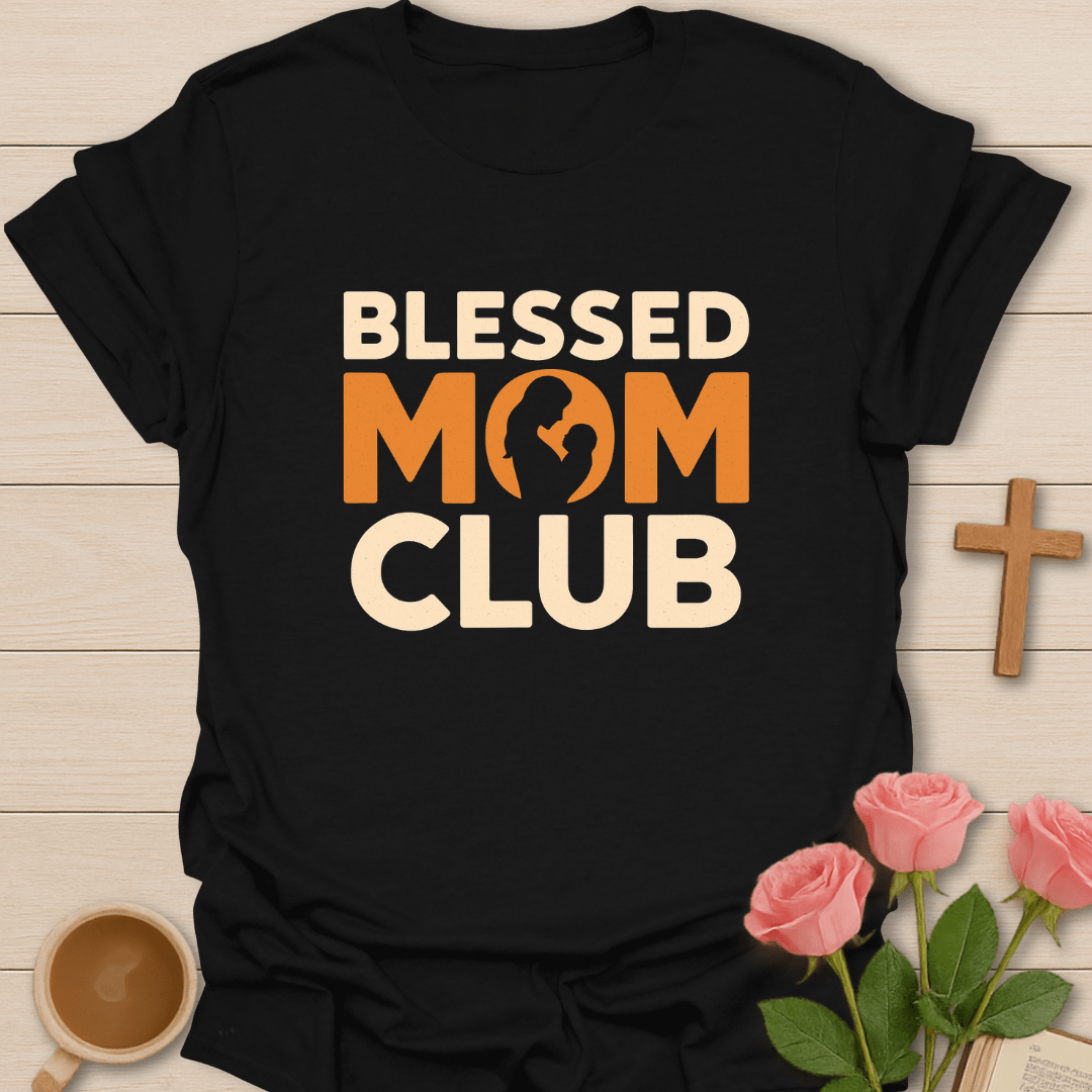 Vintage Blessed Mom Club T-Shirt T-Shirt