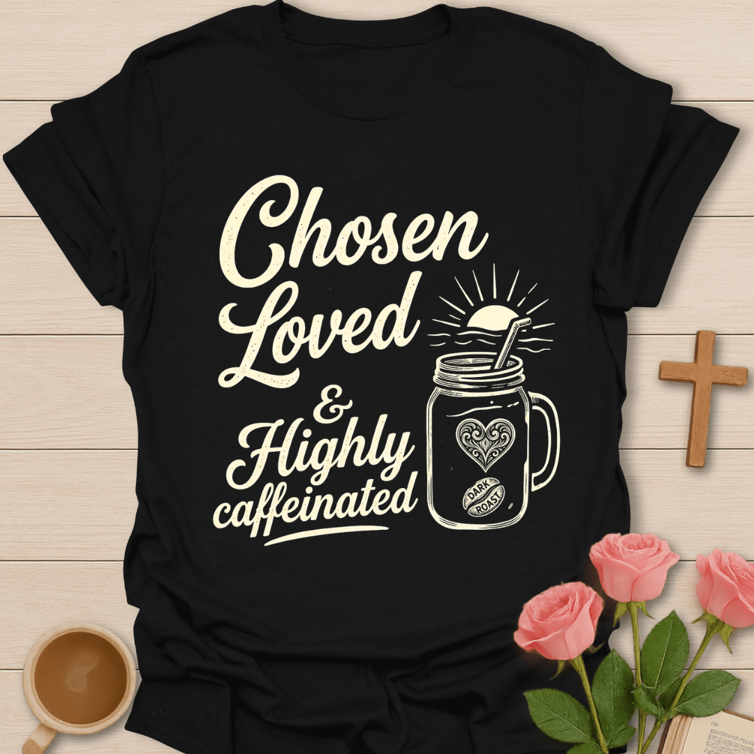 Chosen Loved Tea Lover T-Shirt KozzyCo Christian and tea lover design