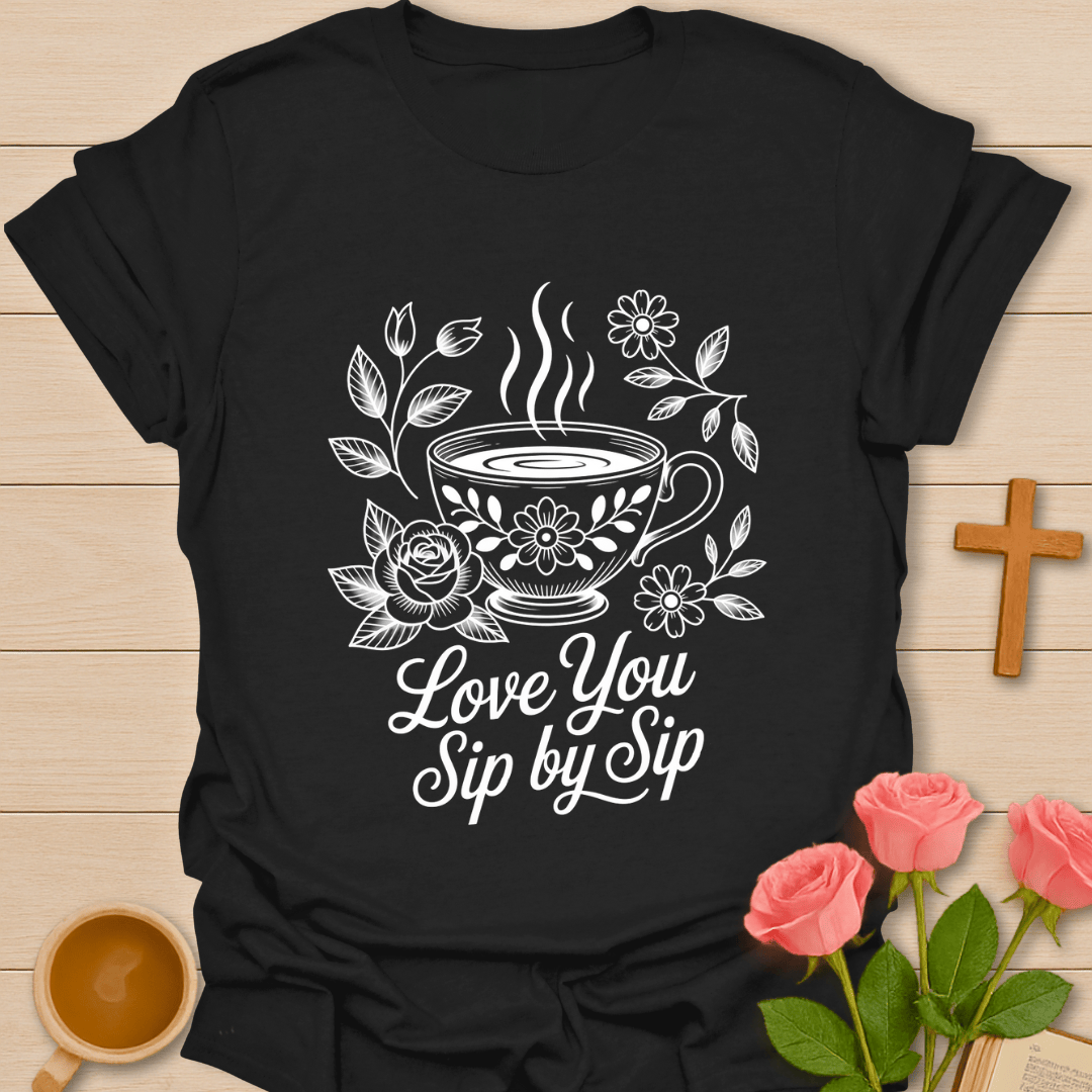 Love You Sip By Sip T-Shirt T-Shirt