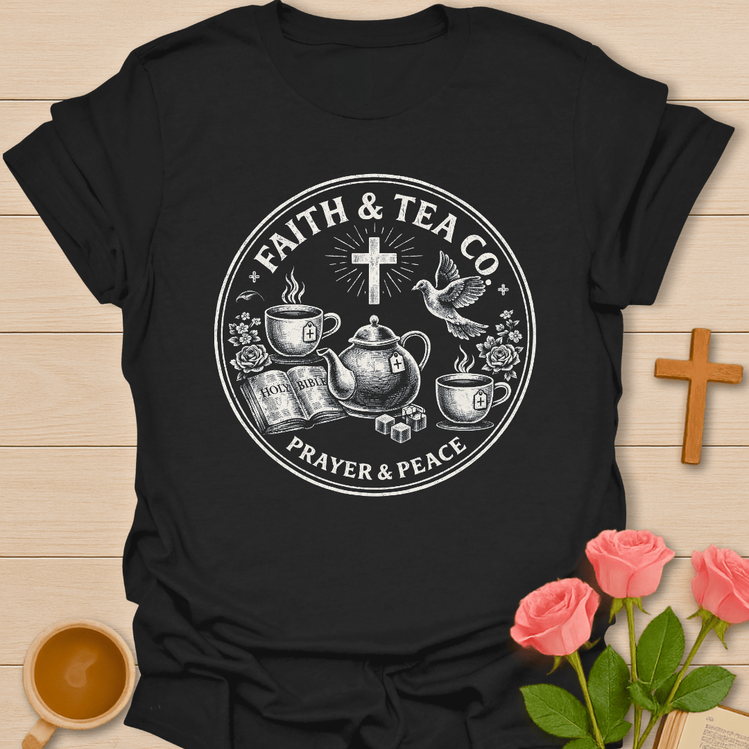 90's Vintage Faith & Tea Circle T-Shirt T-Shirt
