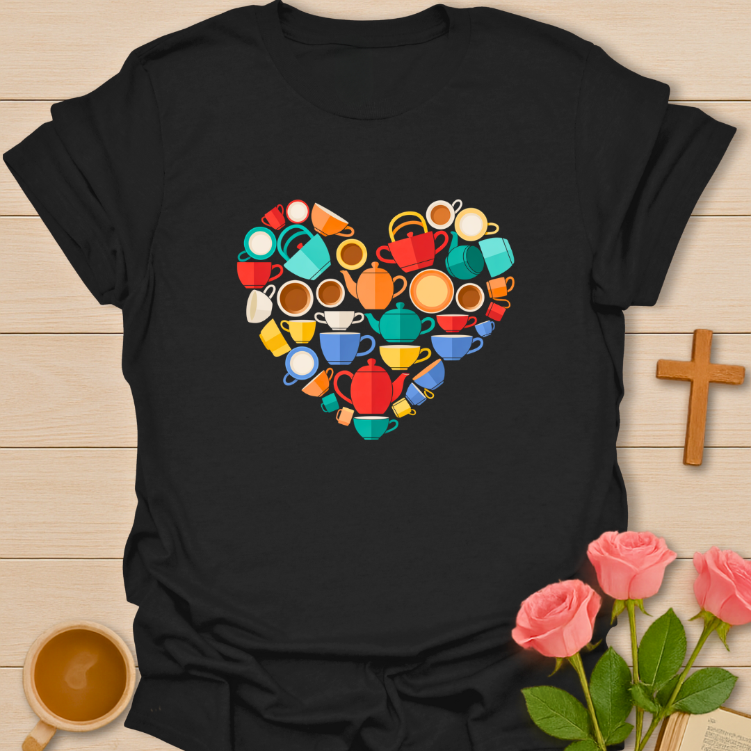 Tea Lover Heart T-Shirt