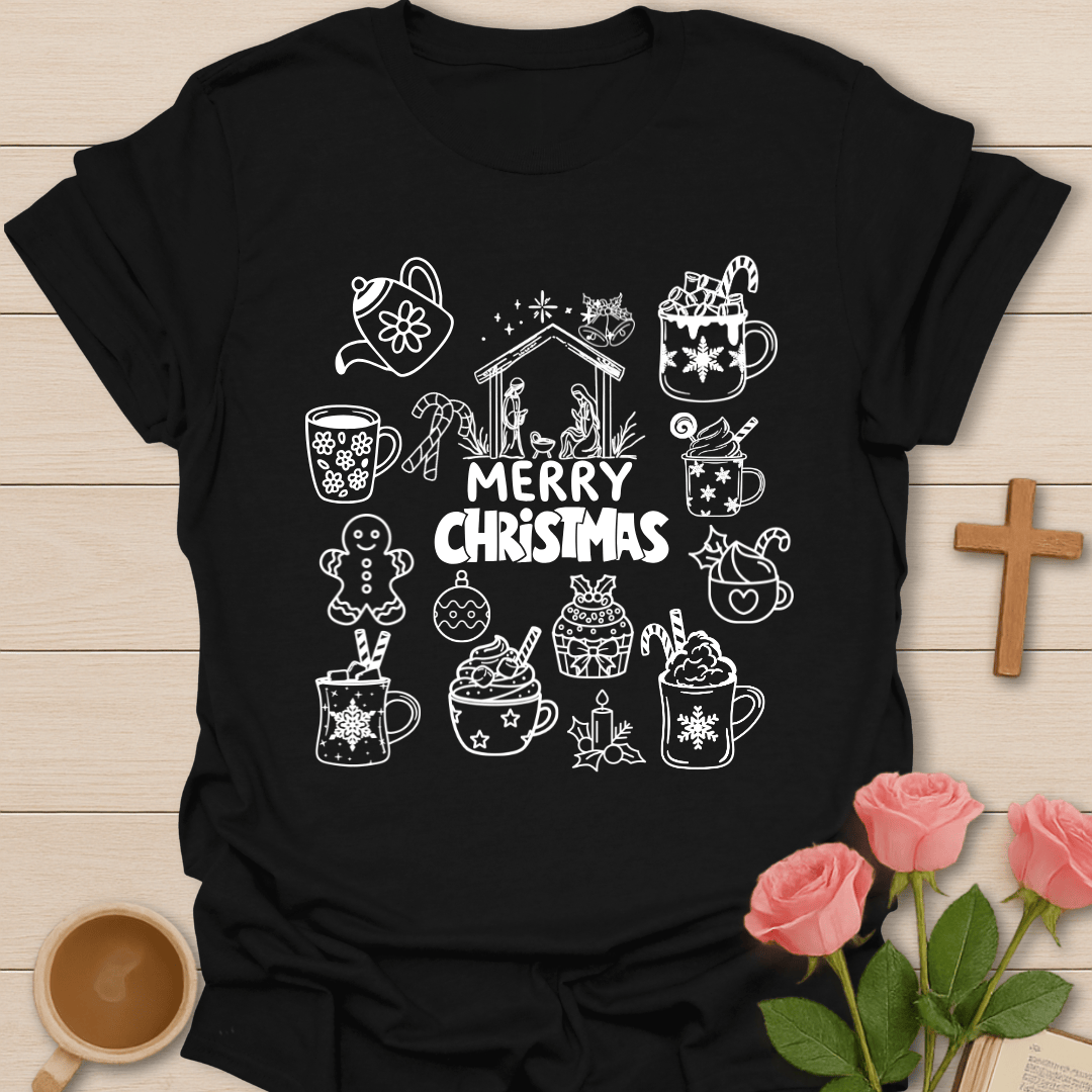 Merry Christmas Tea T-Shirt T-Shirt