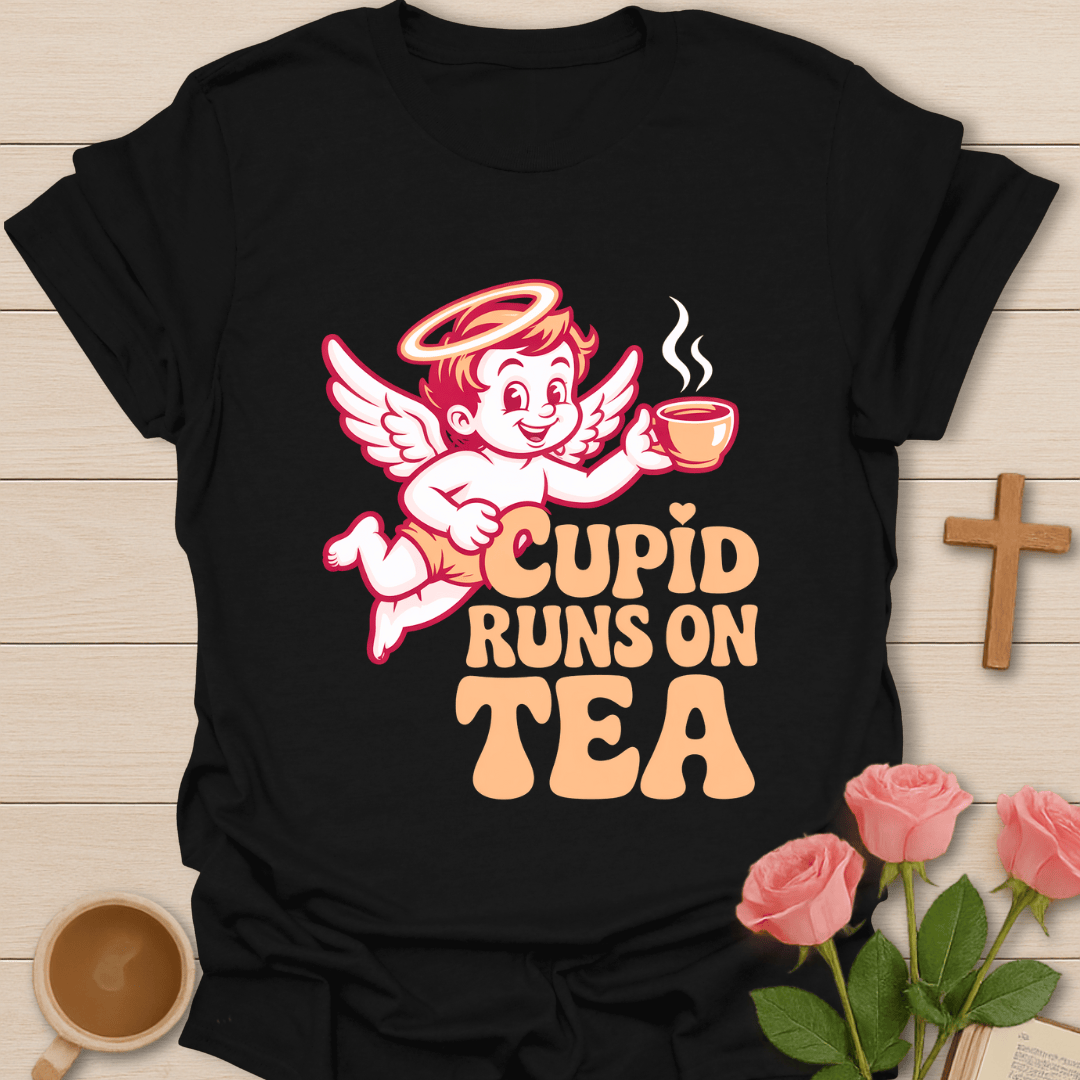 Cupid Runs Tea T-Shirt T-Shirt