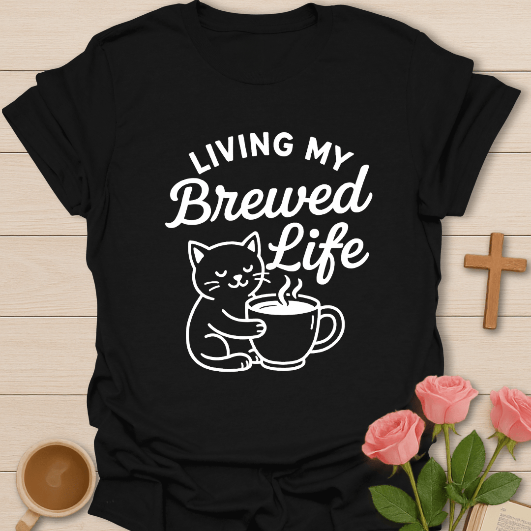 Cat Brewing My Best Life  T-Shirt