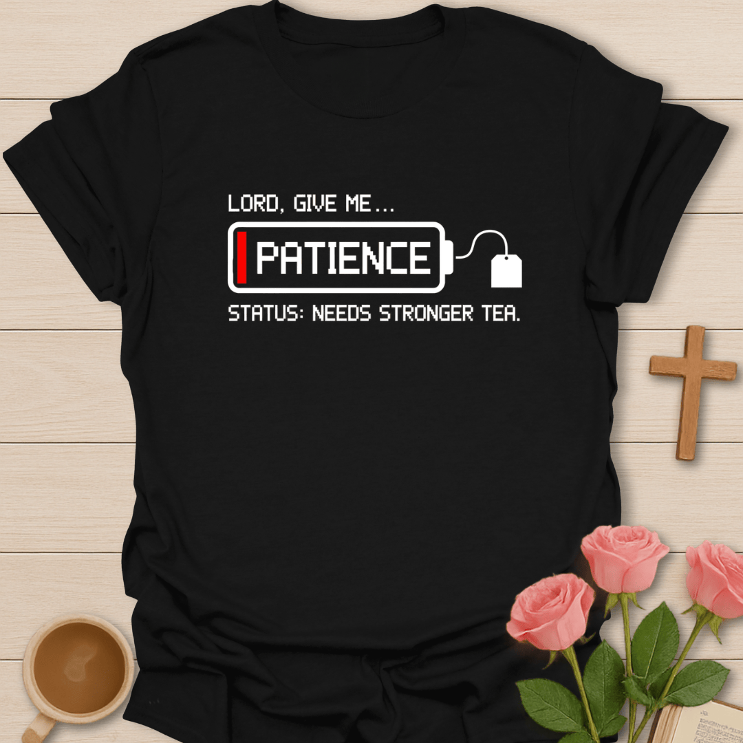 Needs Stronger Tea Battery T-Shirt T-Shirt