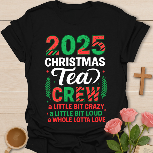 2025 Christmas Tea Crew T-Shirt