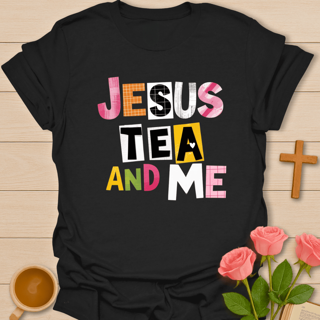 Jesus Tea Me Collage T-Shirt T-Shirt