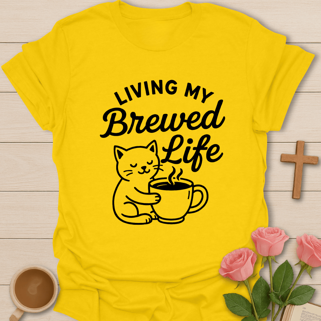 Cat Brewing My Best Life  T-Shirt