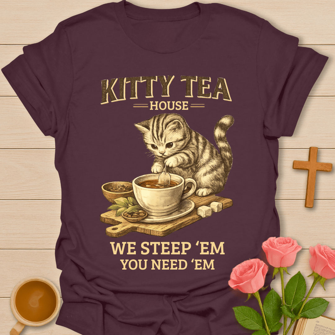 Kitty Tea House T-Shirt T-Shirt