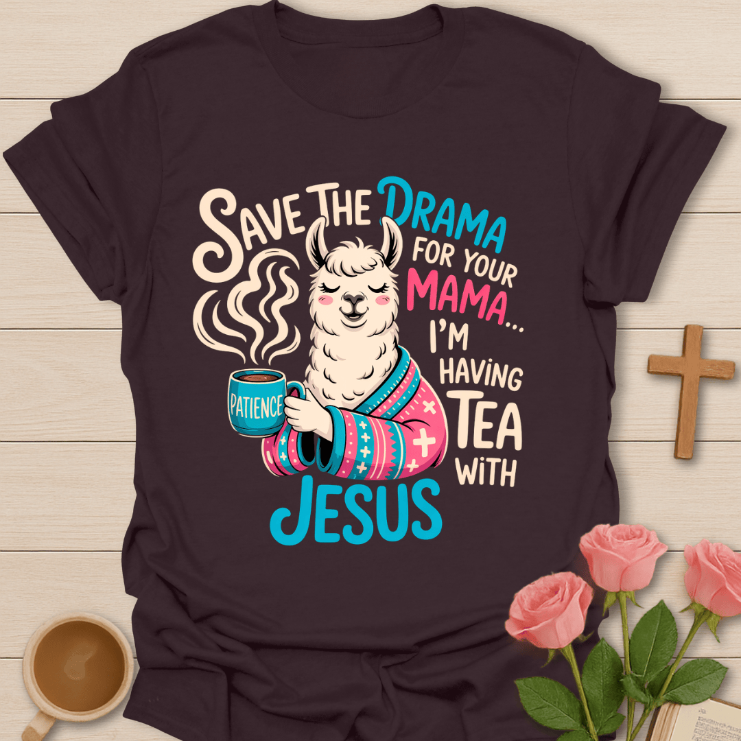 Llama Tea Jesus T-Shirt T-Shirt