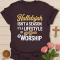 Hallelujah Gratitude Worship T-Shirt KozzyCo Christian and tea lover design