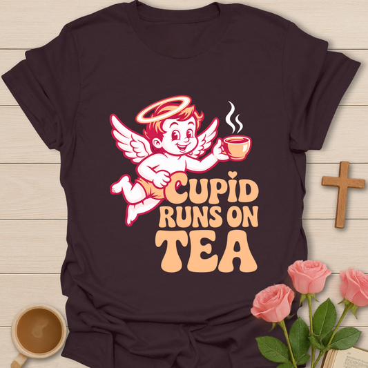 Cupid Runs Tea T-Shirt