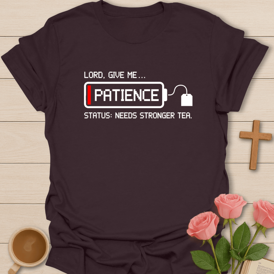 Needs Stronger Tea Battery T-Shirt T-Shirt