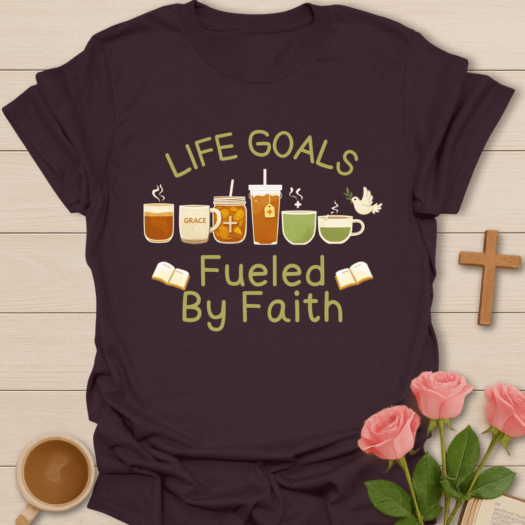 Life Goals Fueled by Faith T-Shirt T-Shirt
