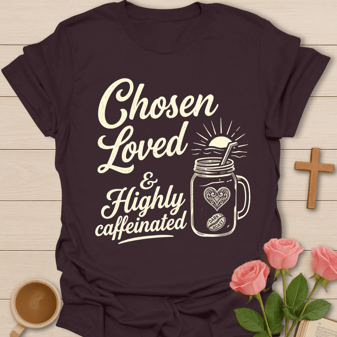 Chosen Loved Tea Lover T-Shirt KozzyCo Christian and tea lover design