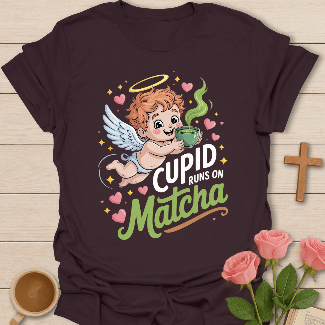 Cupid Runs On Matcha T-Shirt T-Shirt