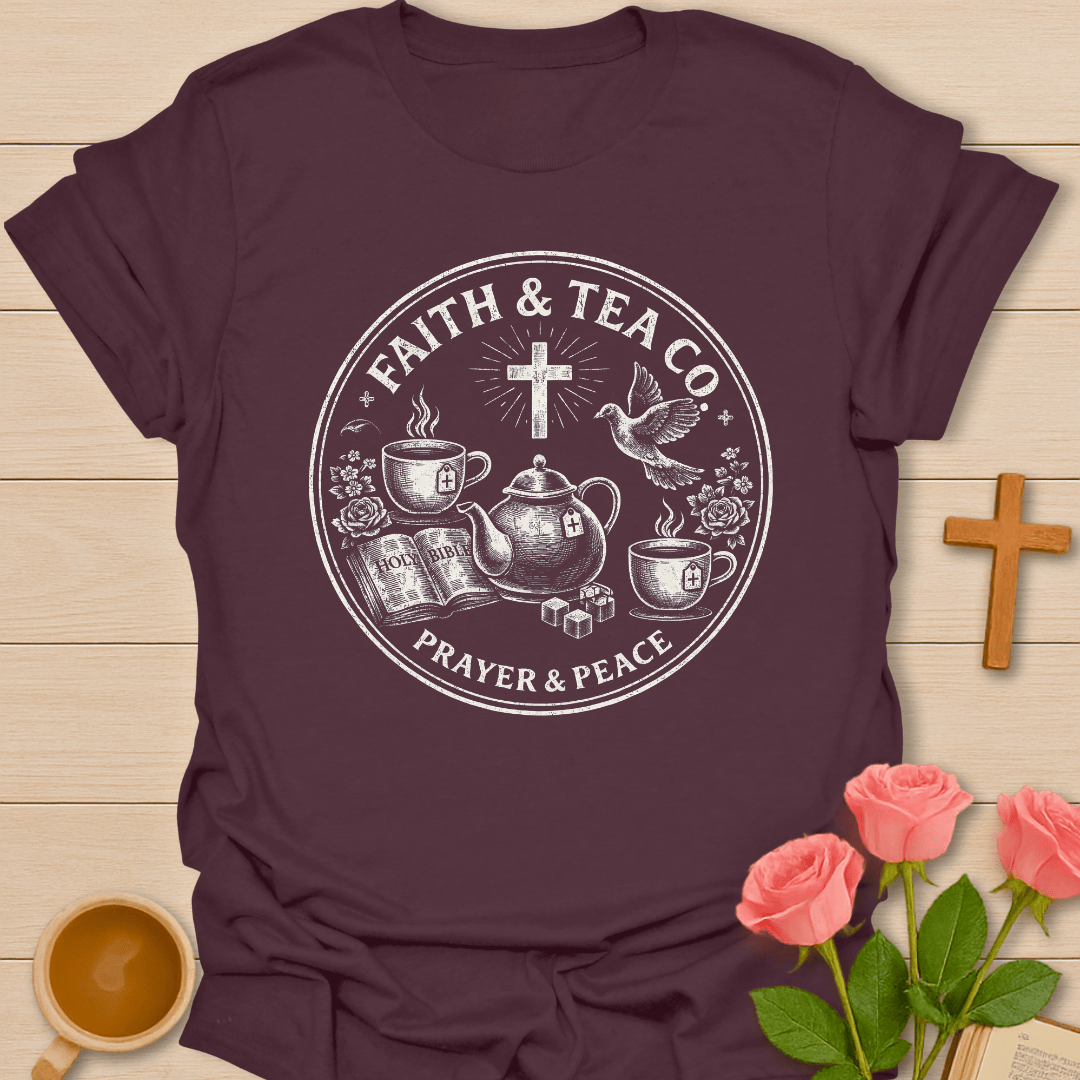 90's Vintage Faith & Tea Circle T-Shirt T-Shirt