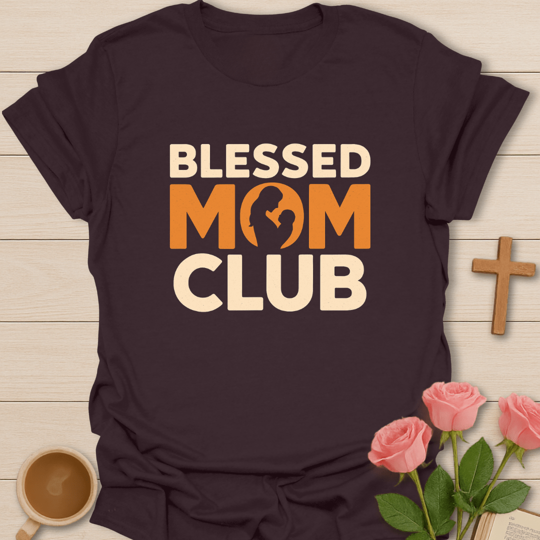 Vintage Blessed Mom Club T-Shirt T-Shirt