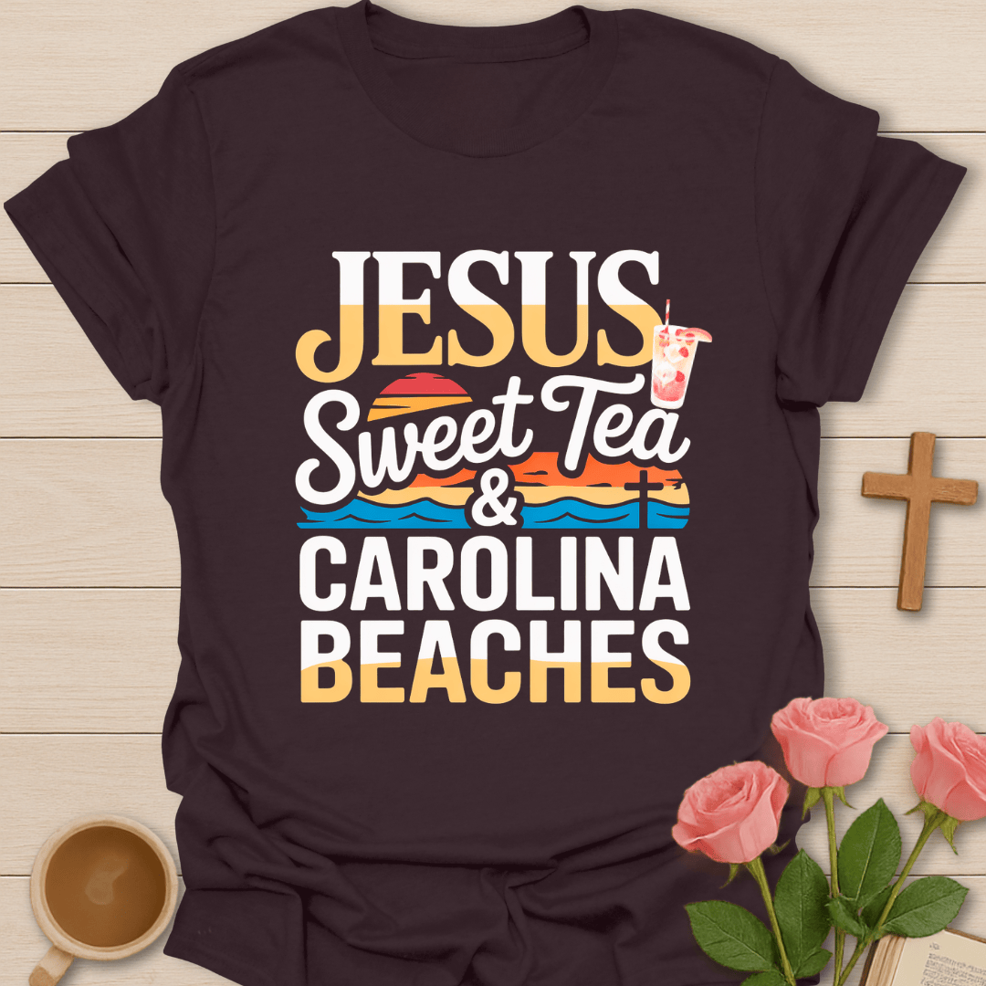 Jesus Sweet Tea & Carolina Beaches T-Shirt T-Shirt