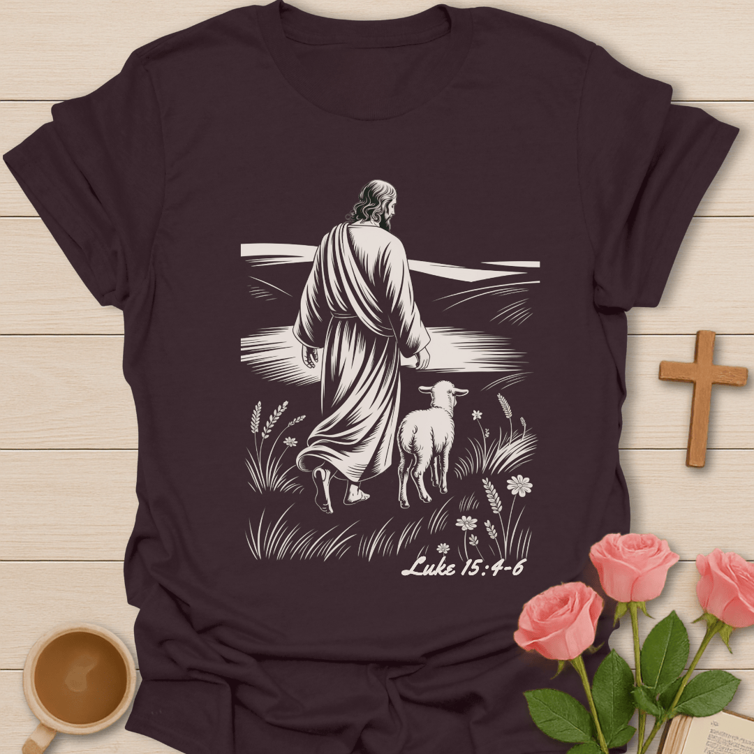 Jesus' Lost Sheep T-Shirt - Kozzy Co Dark Chocolate / S