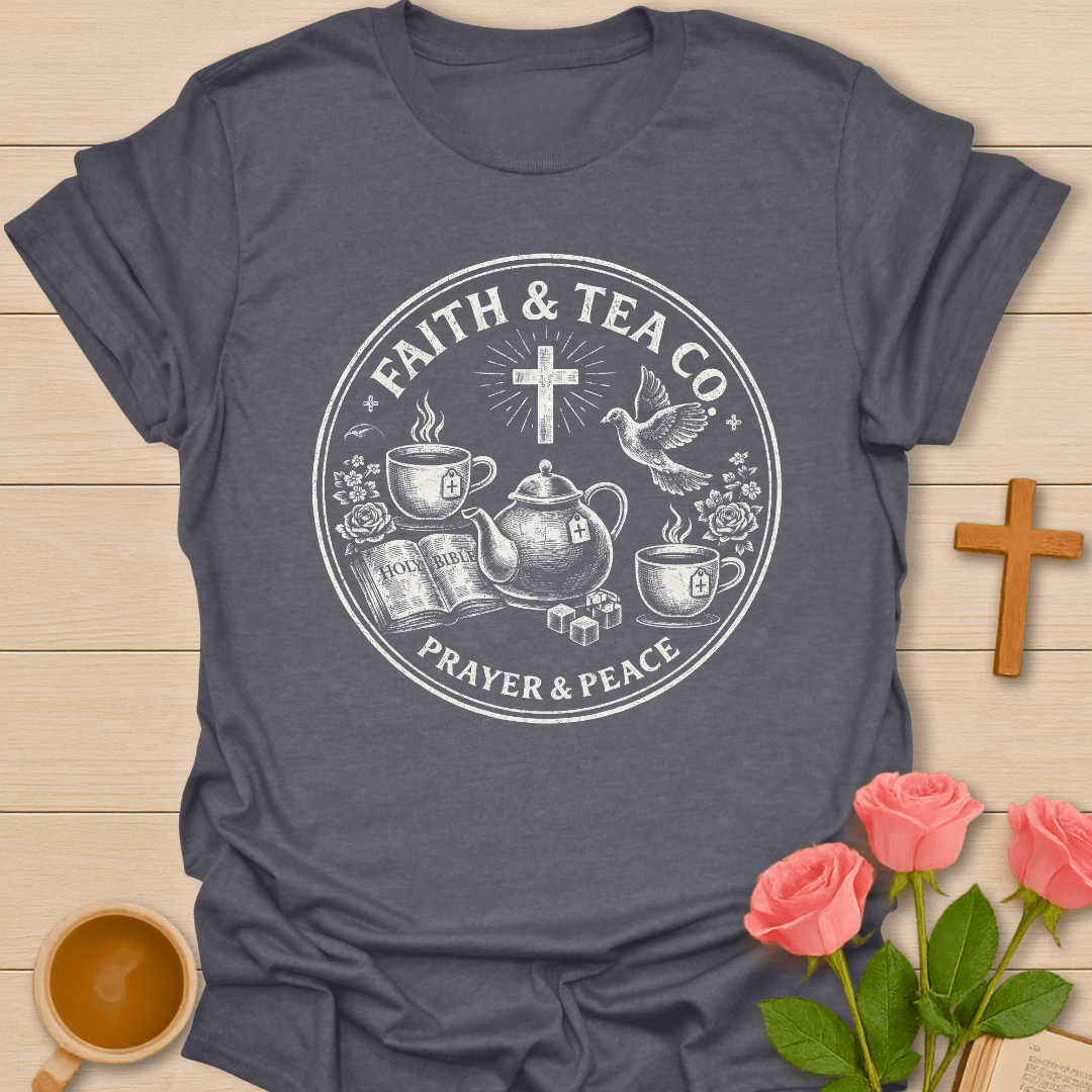 90's Vintage Faith & Tea Circle T-Shirt T-Shirt