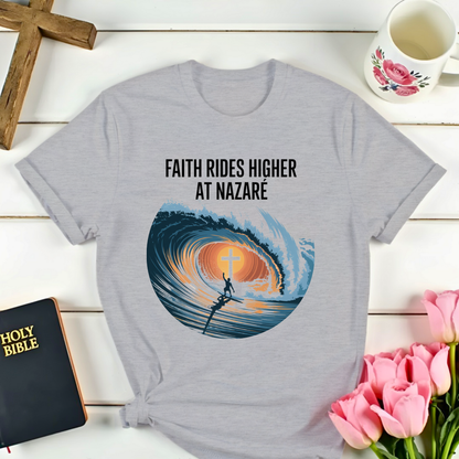 Faith Ride At Nazare T-Shirt
