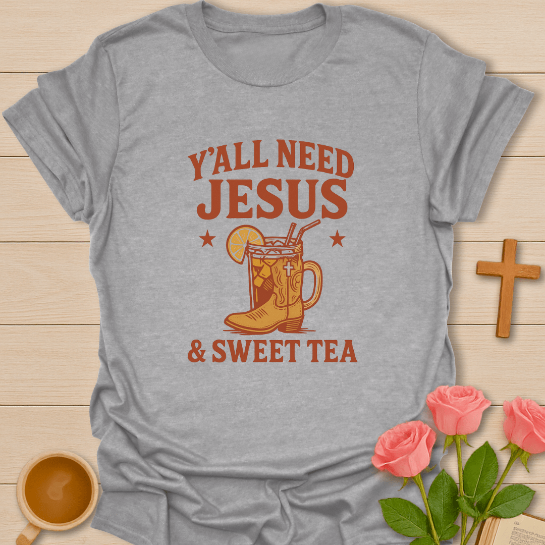 Jesus & Sweet Tea Boot T-Shirt