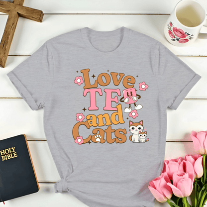Love Tea & Cats T-Shirt
