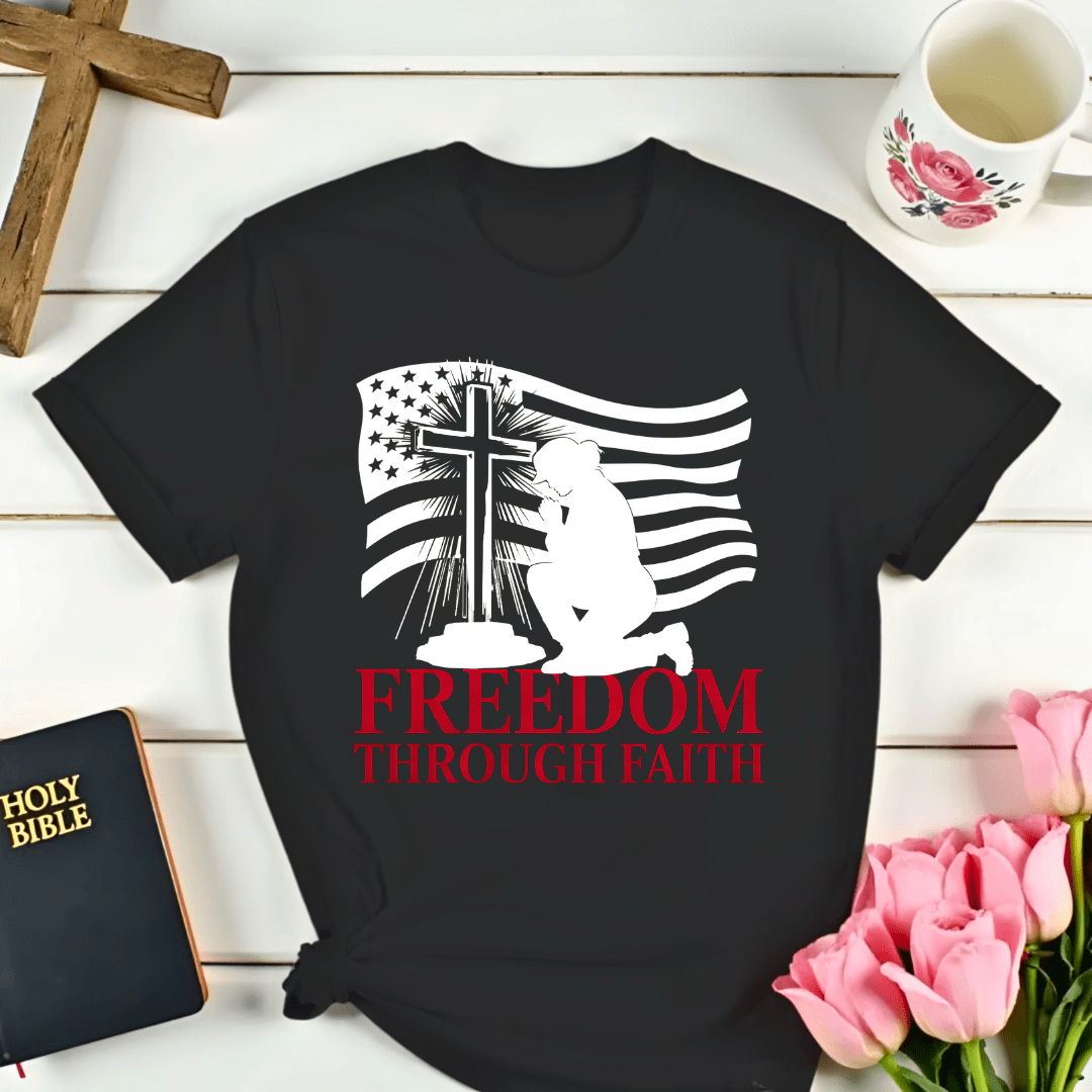 Her Freedom Through Faith T-Shirt