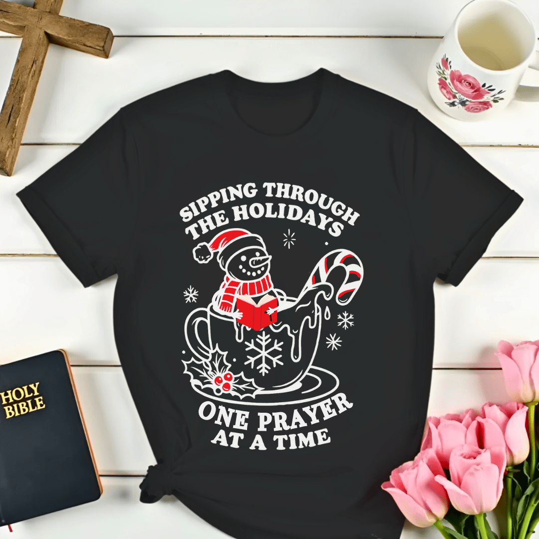 Snowman Christmas Prayer T-Shirt