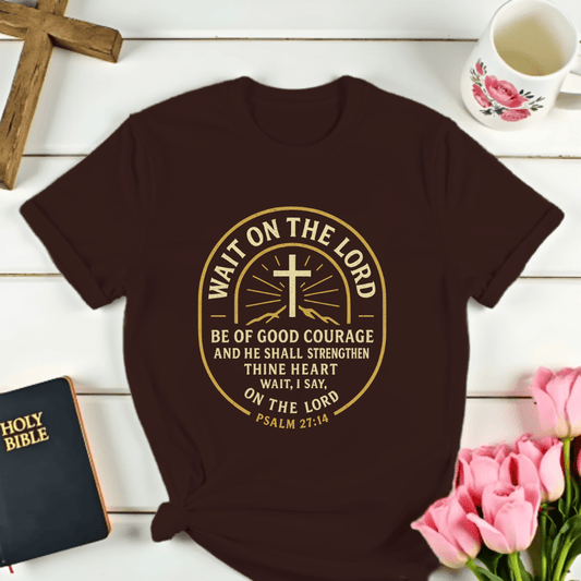Wait On The Lord Christian T-Shirt