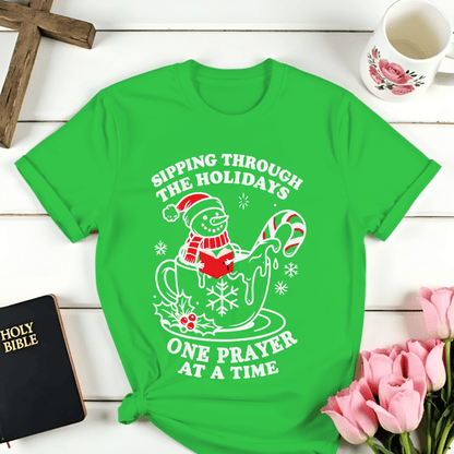 Snowman Christmas Prayer T-Shirt