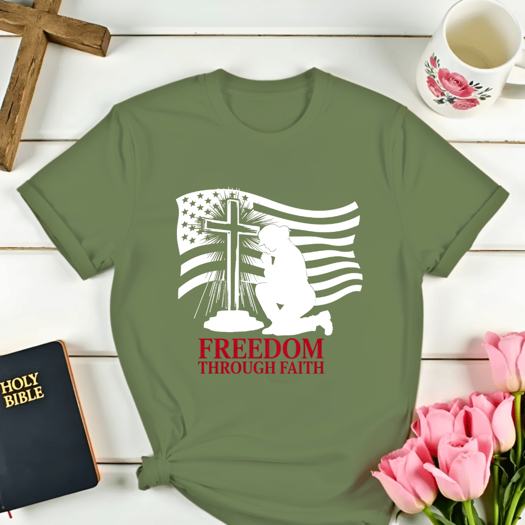 Her Freedom Through Faith T-Shirt