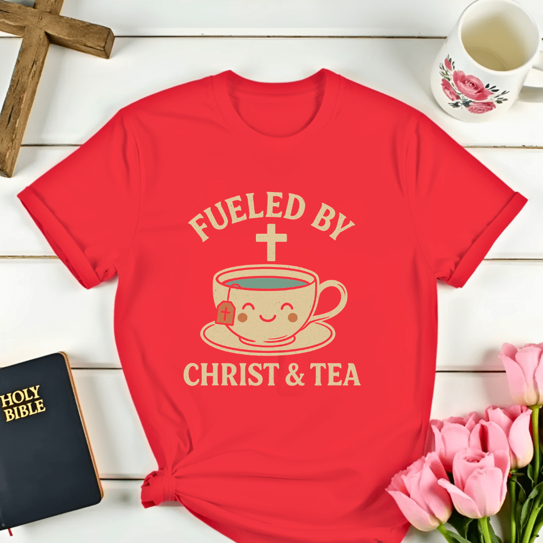 Fueled By Christ & Tea T-Shirt - Kozzy Co