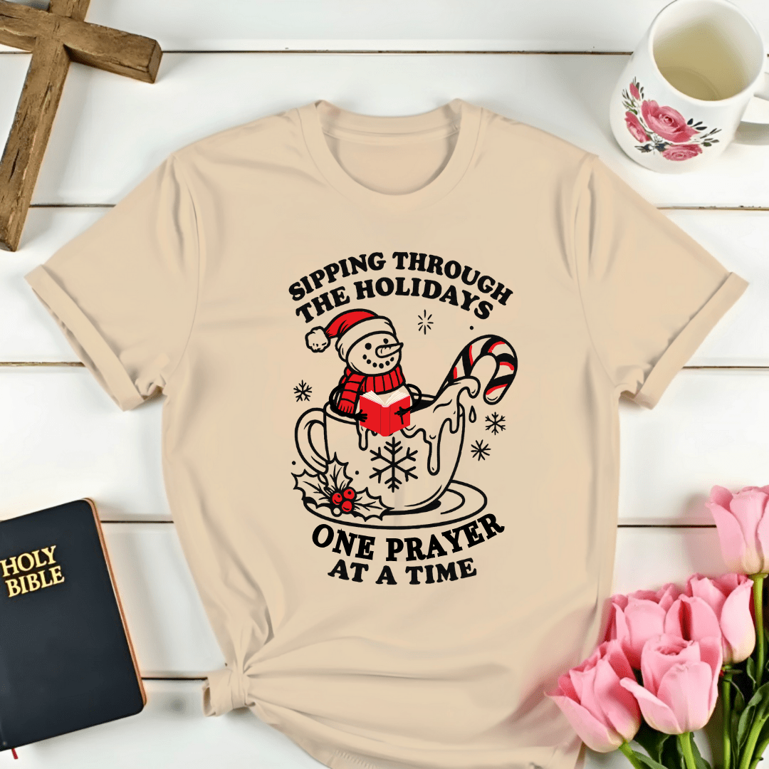 Snowman Christmas Prayer T-Shirt
